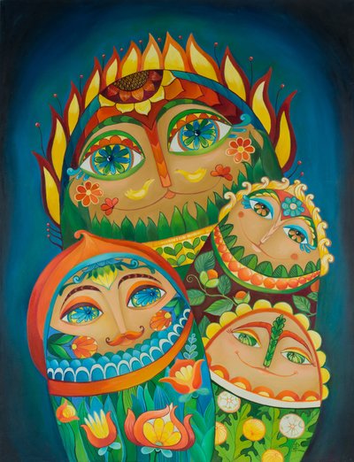 De eigenzinnige folkfamilie door Aleksandra Paranchenko