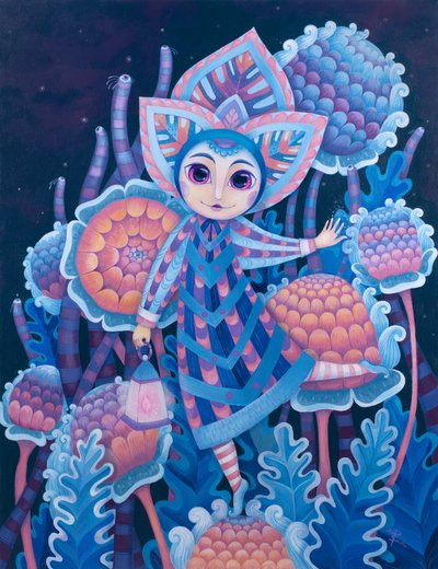 Speelse lantaarngeest door Aleksandra Paranchenko