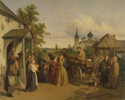 Het vertrek, 1850 door Aleksei Filippovich Chernyshev