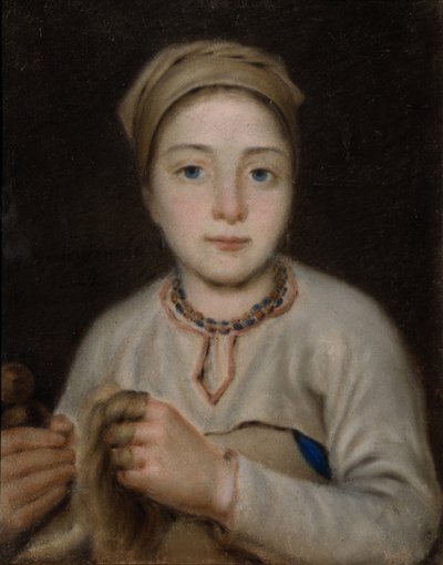 Anisya, 1822 door Aleksei Gavrilovich Venetsianov