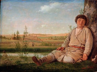Slapende herdersjongen door Aleksei Gavrilovich Venetsianov