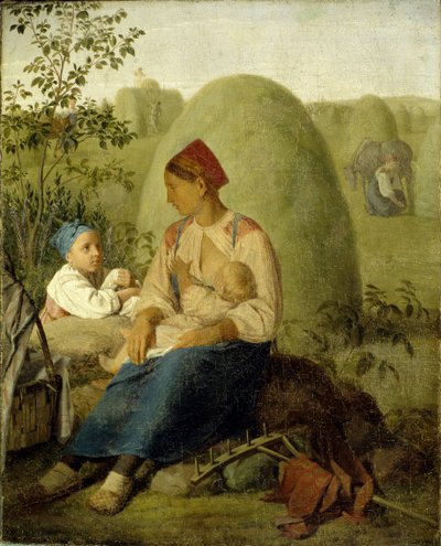 Hooien, voor 1827 door Aleksei Gavrilovich Venetsianov