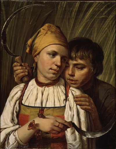 De maaiers door Aleksei Gavrilovich Venetsianov