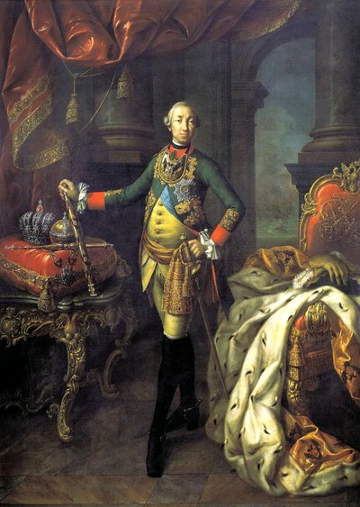 Portret van Tsaar Peter III, 1762 door Aleksei Petrovich Antropov