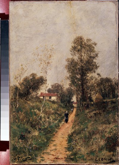 Het pad. Ecouen door Aleksei Petrovich Bogolyubov
