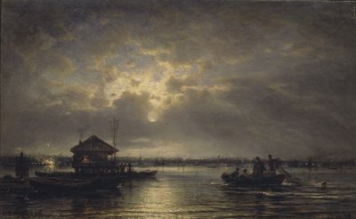 Zomernacht aan de Neva, 1875 door Aleksei Petrovich Bogolyubov