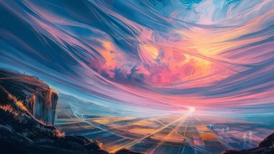 Levendige lucht en horizon door Alena Aenami