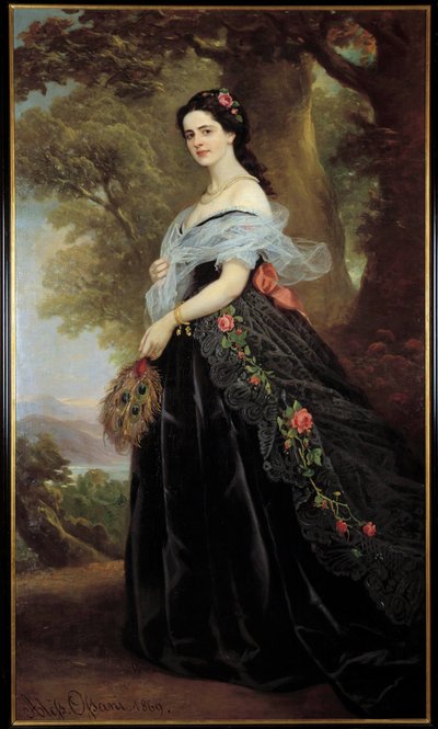 Portret van de gravin Juliette Cotti door Alessando Ossani