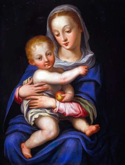 Madonna en Kind door Alessandro Allori