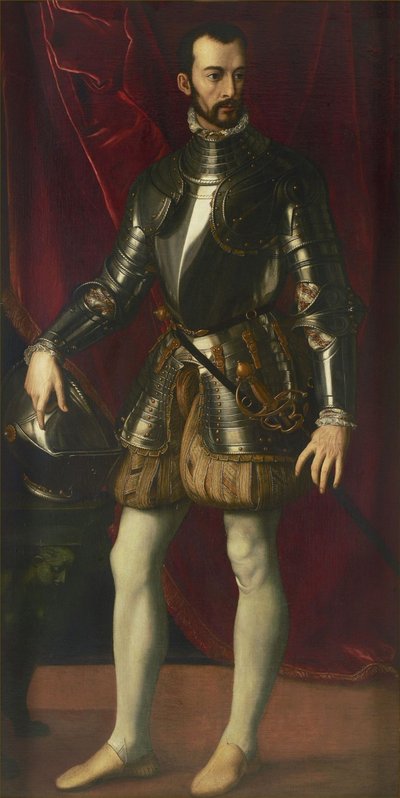 Portret van Francesco I de Medici 1541-1587, Groothertog van Toscane, 1570-1575 door Alessandro Allori