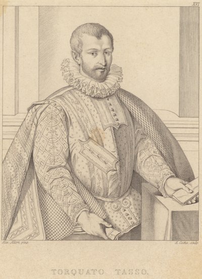 Portret van Torquato Tasso door Alessandro Allori