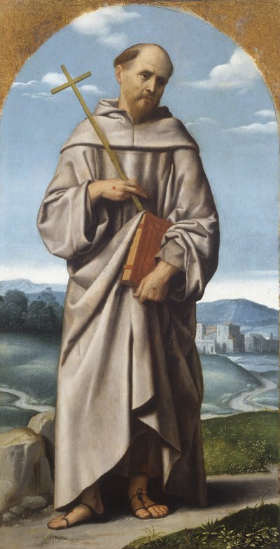 St. Franciscus door Alessandro Bonvicino Moretto