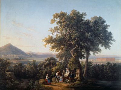 De vlakte van Caserta door Alessandro Fergola