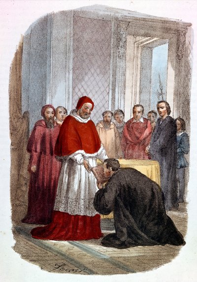 Clement VII accepteert de toewijding van de 