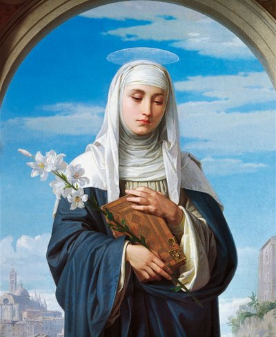 St. Catharina van Siena door Alessandro Franchi