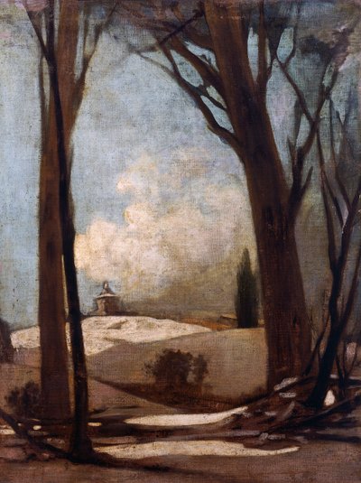 Sneeuwlandschap met San Luca door Alessandro Guardassoni