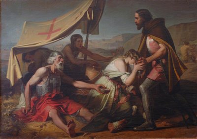 De dorst geleden door de eerste kruisvaarders, 1852 door Alessandro Guardassoni