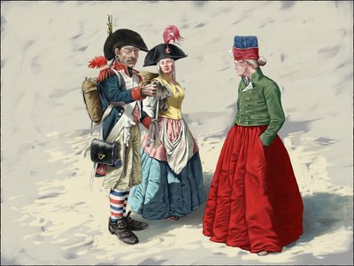 Fantassine en vivandieres de revolutionnaires, 2024 door Alessandro Lonati