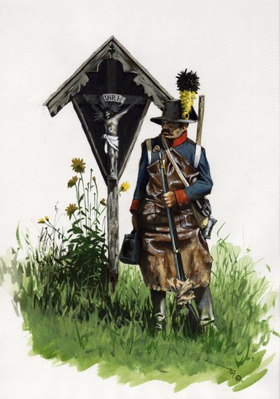 Eerste Keizerrijk (1804-1814 en 1815): pioniersoldaat van het Oostenrijkse leger door Alessandro Lonati