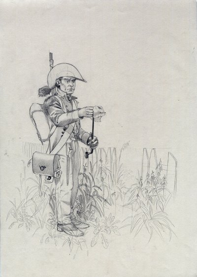Eerste Keizerrijk: soldaat van het Napoleontische leger, infanteriejager door Alessandro Lonati
