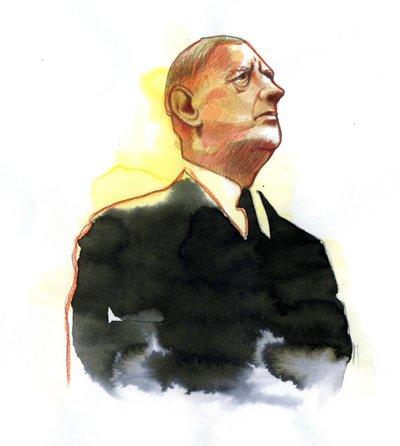 Portret van generaal Charles de Gaulle (1890-1970) President 1961 door Alessandro Lonati