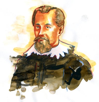 Portret van Johannes Kepler (1571-1630) door Alessandro Lonati