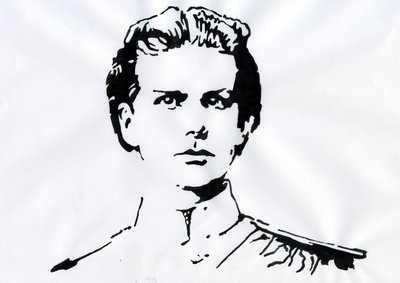 Portret van Lodewijk II van Beieren (Ludwig Otto Friedrich Wilhelm von Wittelsbach) door Alessandro Lonati