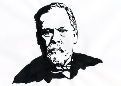 Portret van Louis Pasteur (1822-1895), Engelse chemicus en microbioloog door Alessandro Lonati
