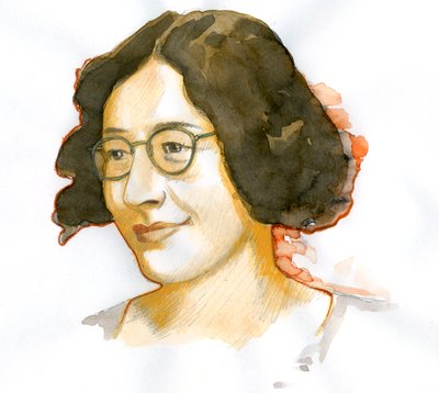 Portret van Simone Weil (1909-1943), Franse filosoof door Alessandro Lonati
