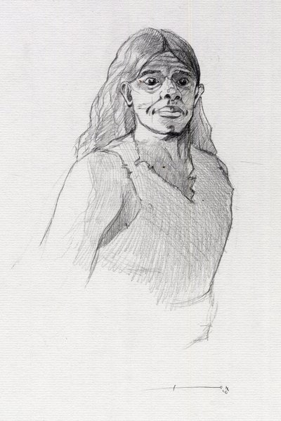 Portret van een piraat (kaper) of buste van een matroos door Alessandro Lonati
