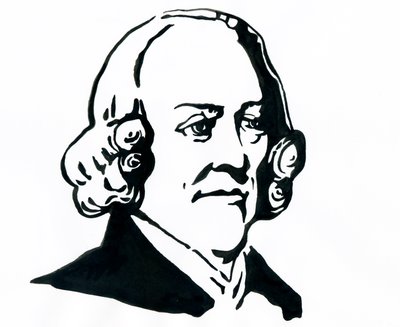 Portret van de filosoof en econoom Adam Smith (1723-1790) door Alessandro Lonati