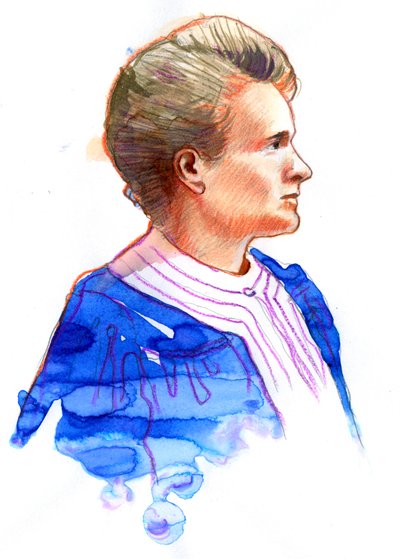Portret van de natuurkundige Marie Curie (1867-1934) door Alessandro Lonati