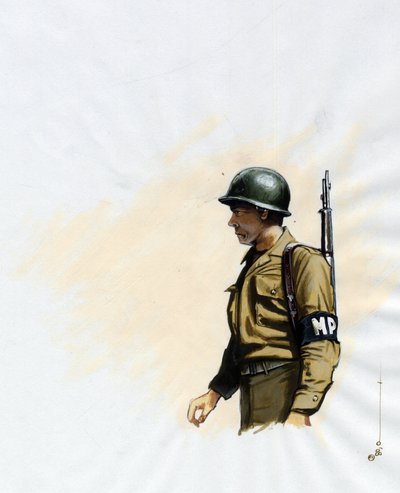 Tweede Wereldoorlog 1939-1945: soldaat van het Amerikaanse leger tussen 1943 en 1945 door Alessandro Lonati