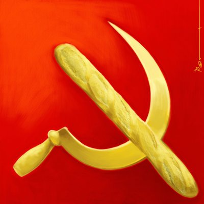 De sikkel en de toverstaf. Allegorie van het communisme in Frankrijk door Alessandro Lonati