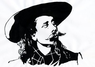 William Frederick Cody - Bekend als Buffalo Bill - Portret van Buffalo Bill (1846-1917), Kolonel William Cody door Alessandro Lonati