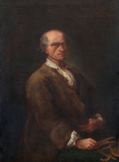 Portret van Bartolomeo Ferracina door Alessandro Longhi