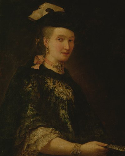 Portret van een Dame door Alessandro Longhi