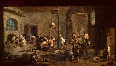 Een Hof van de Inquisitie, ca. 1710-20 door Alessandro Magnasco