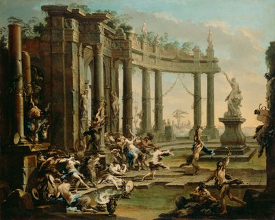 Bacchanale door Alessandro Magnasco
