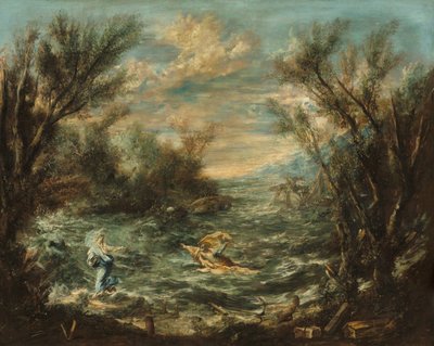 Christus aan het Meer van Galilea, ca. 1740 door Alessandro Magnasco