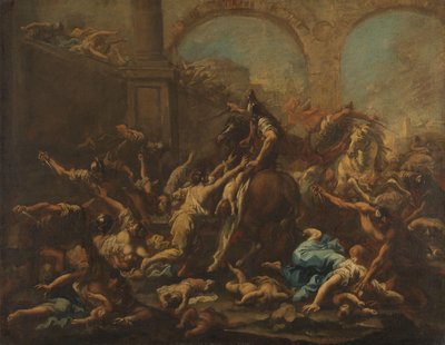 De kindermoord door Alessandro Magnasco
