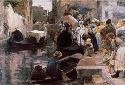 Huwelijk in Venetië door Alessandro Milesi