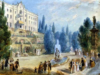 Como. Cadenabbia. La Villa Carlotta (ex Sommariva) door Alessandro Sanquirico