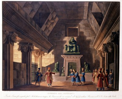 Scenografie van Sanquirico voor de opera 