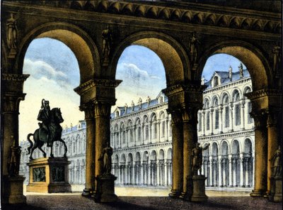 Scenografie van Sanquirico voor de opera van Gaetano Donizetti: 