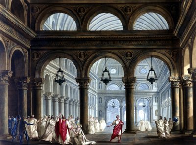 De tempel van Irminsul in de opera 