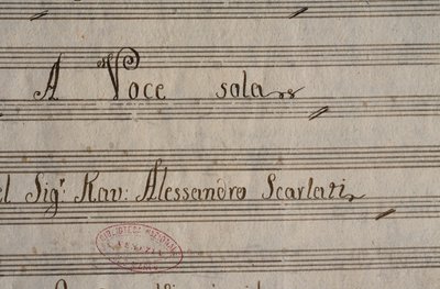 Manuscript partituur van XXV cantates voor solostem door Alessandro Scarlatti (1660-1725) door Alessandro Scarlatti