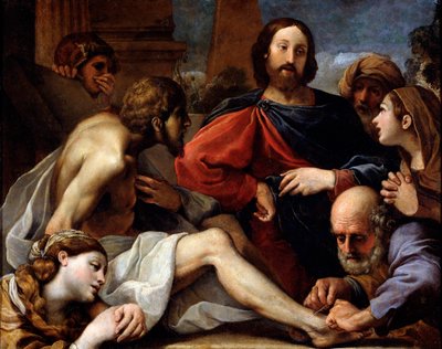 De Opwekking van Lazarus, eind 16e of 17e eeuw door Alessandro Tiarini