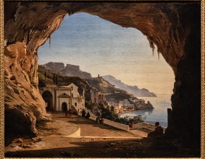 De grot van de Kapucijnen in Amalfi, c.1850 door Alessandro la Volpe