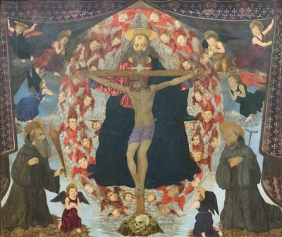 De Drie-eenheid van Sint Benedictus en Giovanni Gualberto door Alessio Baldovinetti